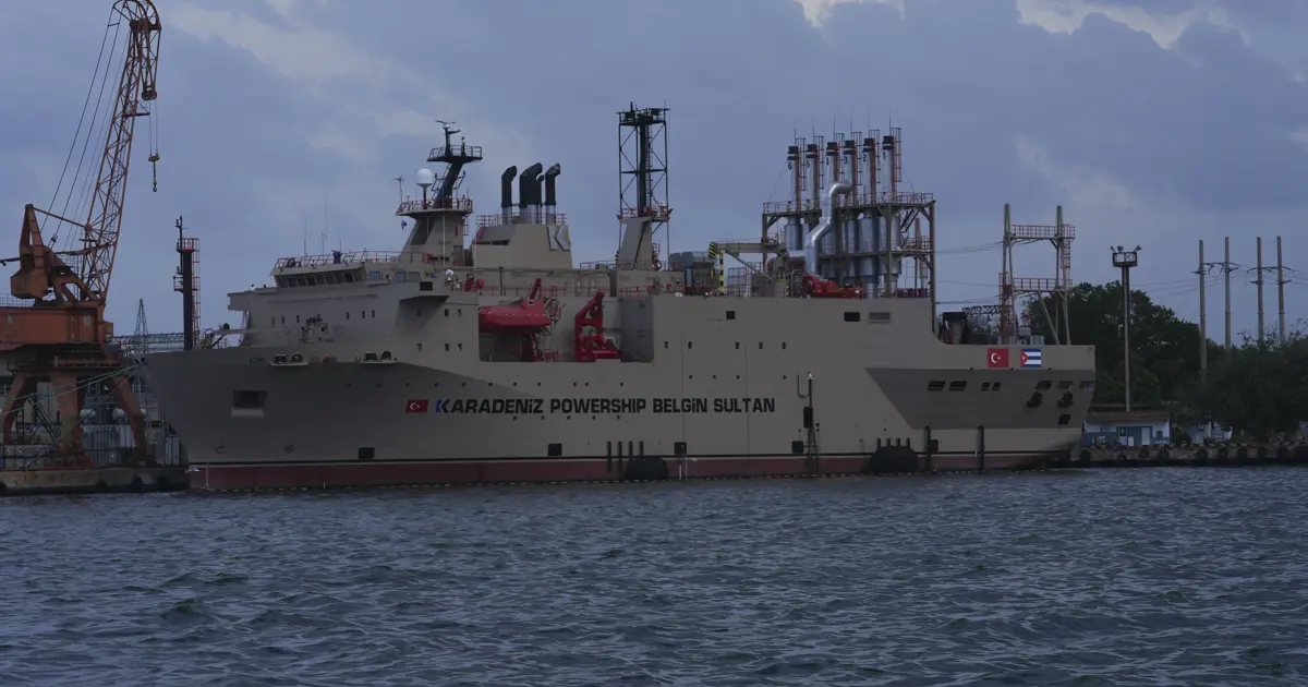 Küba’da enerji krizine “Belgin Sultan” çözümü. Türk şirketten kiralanan yüzer santralden görüntüler